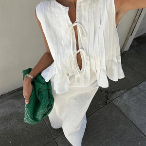 Miya Statement Vest Top with Skirt