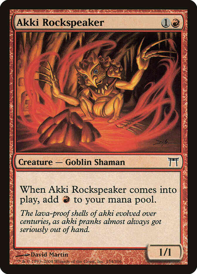 Akki Rockspeaker [154] [Champions of Kamigawa] [Non-Foil]