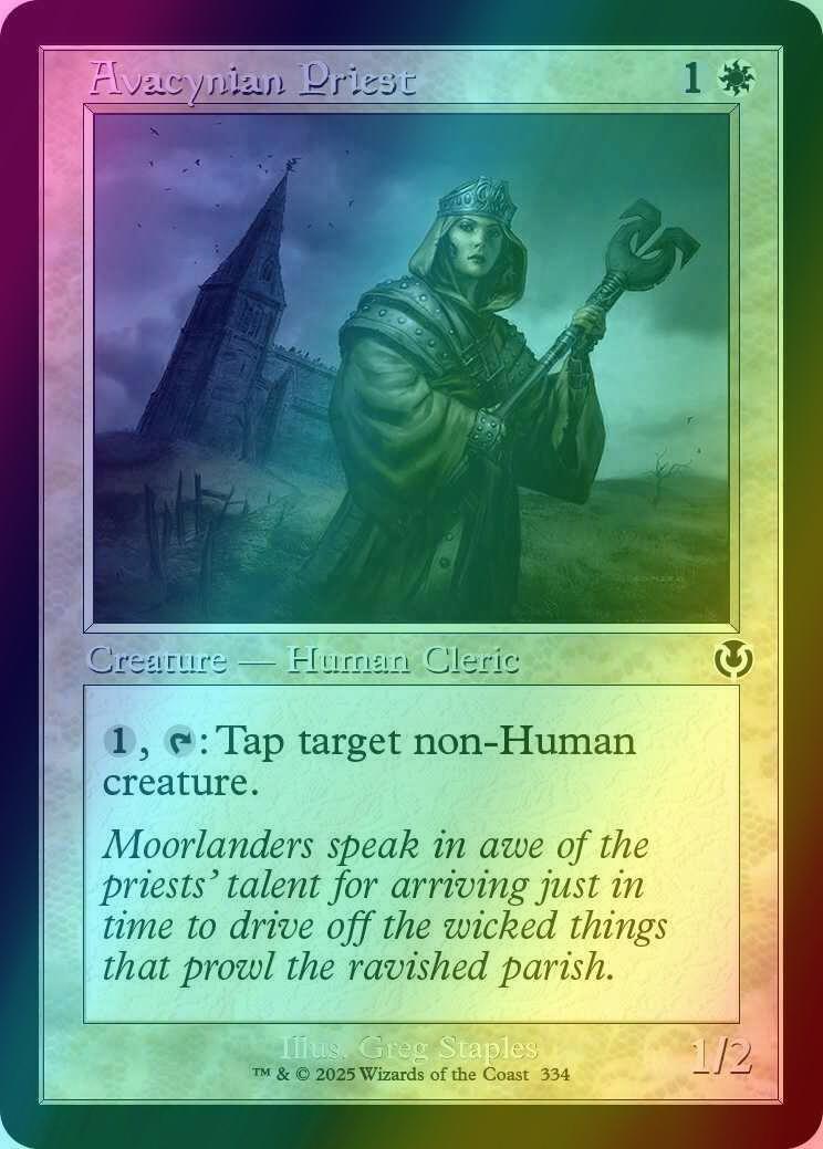 Avacynian Priest [334] [Retro Frame] [Innistrad Remastered] [Foil]