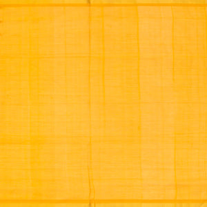 Dark Green Handloom Silk Cotton Saree With Checks & Buttas