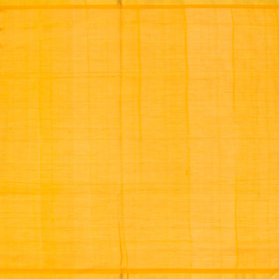 Dark Green Handloom Silk Cotton Saree With Checks & Buttas