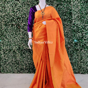 Yellow Kanchipuram Silk Saree