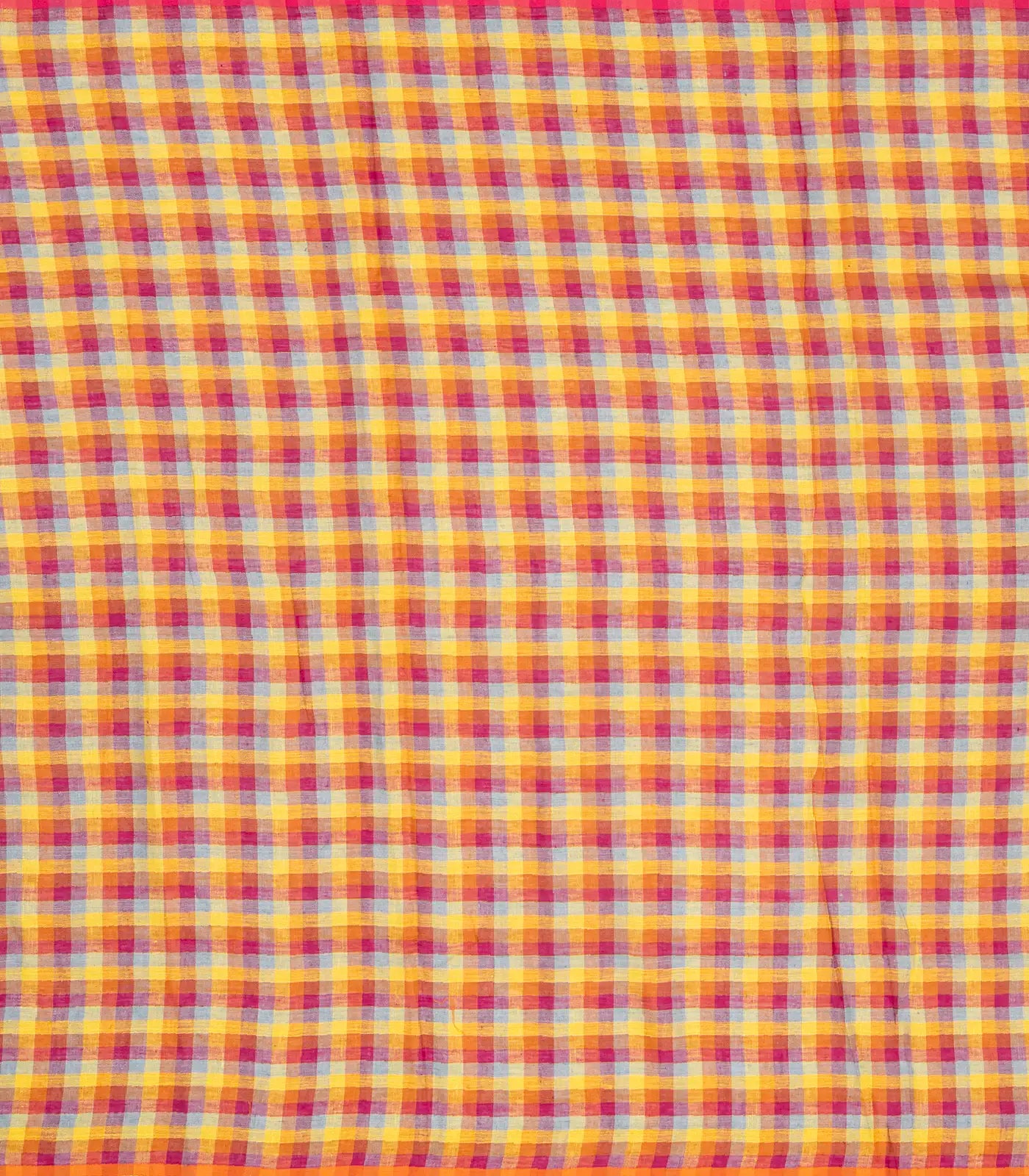 Dark Grey Handloom Linen Saree With Coin Buttas