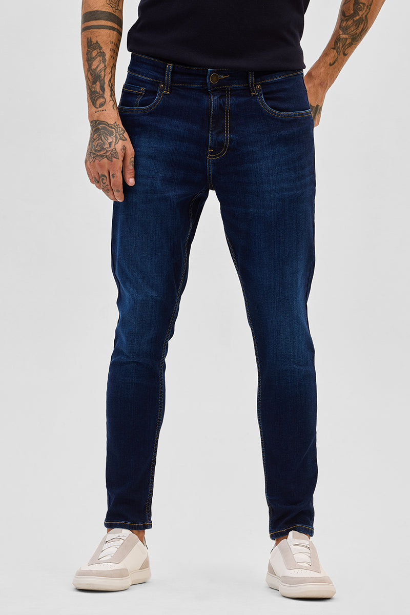 Dark Blue Skinny Fit Jeans