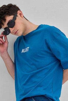 Blunt Blue Oversized T-Shirt
