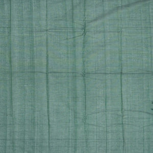 Sea Green Handloom Kanchi Cotton Saree With Raindrop Buttas