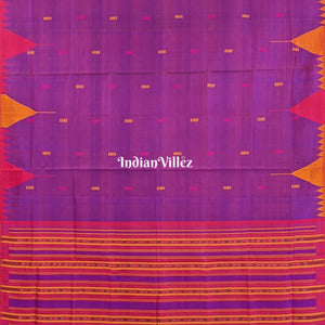 Purple Ganga-Jamuna Gopalpur Tussar Silk Saree