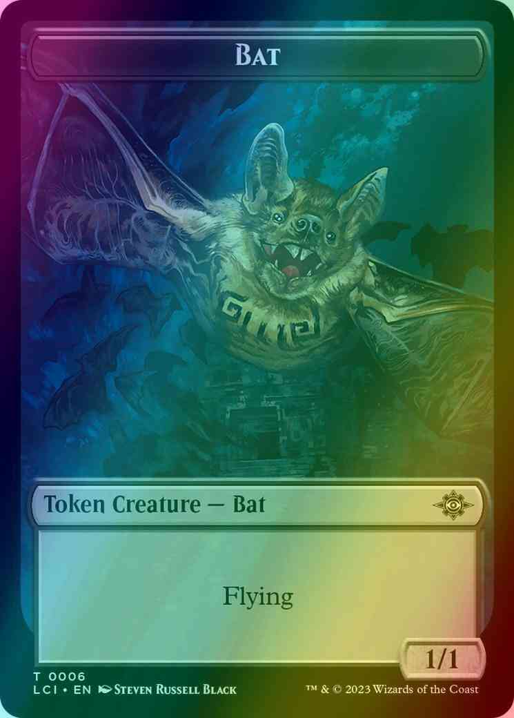 Bat Token (06) // Map Token (17) [The Lost Caverns of Ixalan: Tokens] [Foil]
