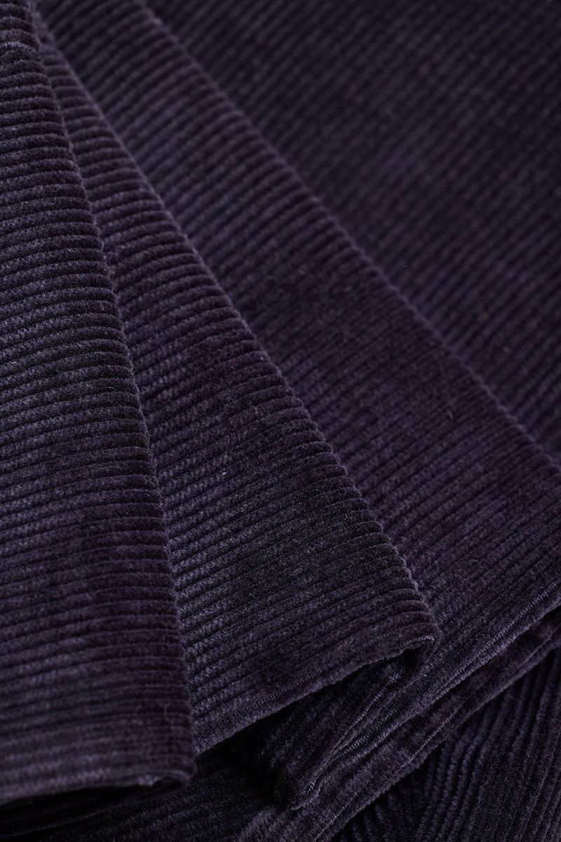 Black Corduroy Slim Fit Trousers