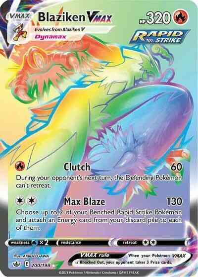 Blaziken VMAX - 200/198 - Rare Rainbow [swsh6-200] [Secret]