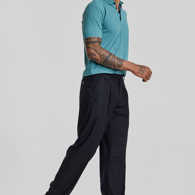 Black Relaxed Fit Korean Trousers
