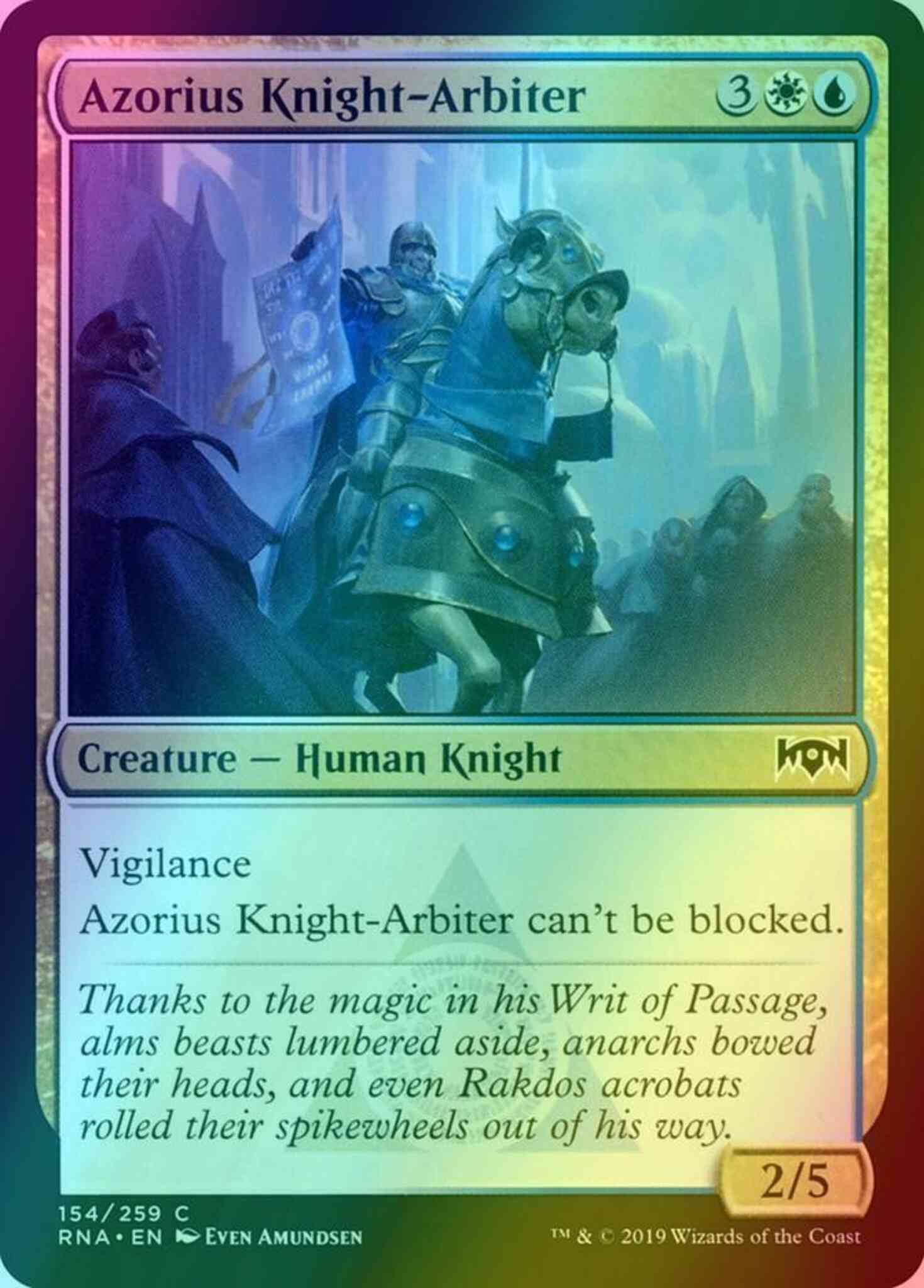 Azorius Knight-Arbiter [154] [Ravnica Allegiance] [Foil]