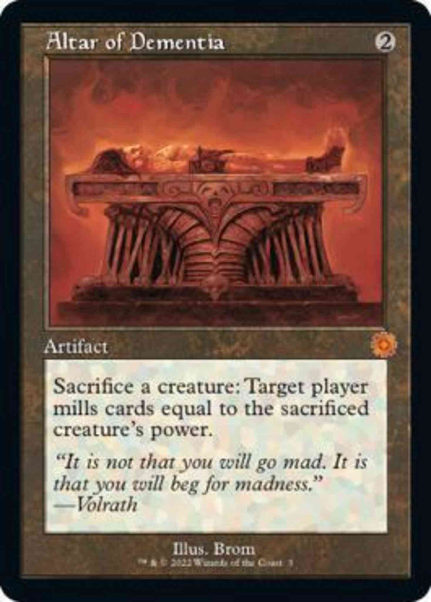 Altar of Dementia [3] [Retro Frame] [The Brothers' War Retro Artifacts] [Non-Foil]