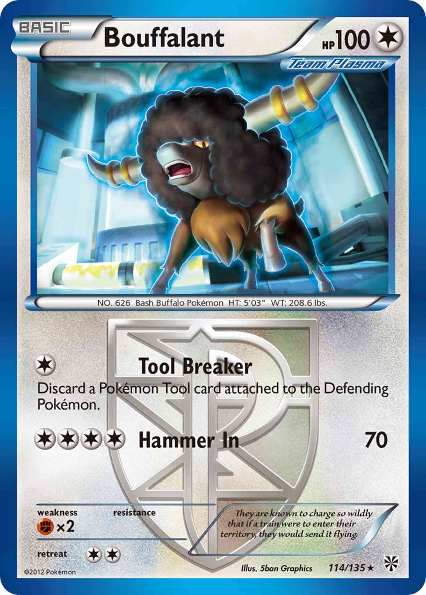 Bouffalant - 114/135 - Rare [bw8-114] [Non-Holo]