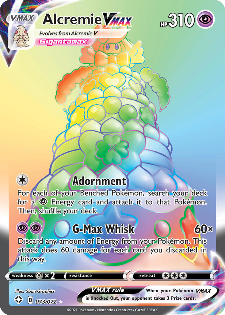 Alcremie VMAX - 073/072 - Rare Rainbow