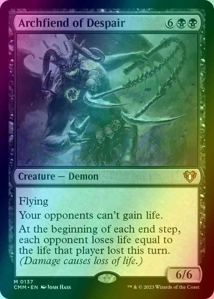 Archfiend of Despair [137] [Commander Masters] [Foil]