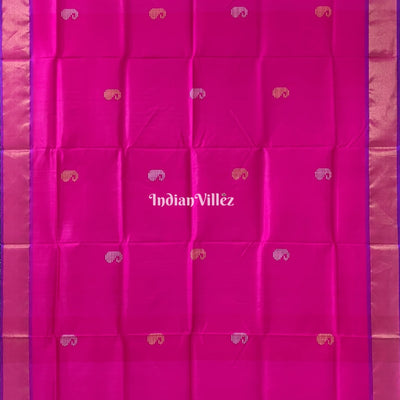 Rani with Green Handwoven Bishnupuri Silk Saree
