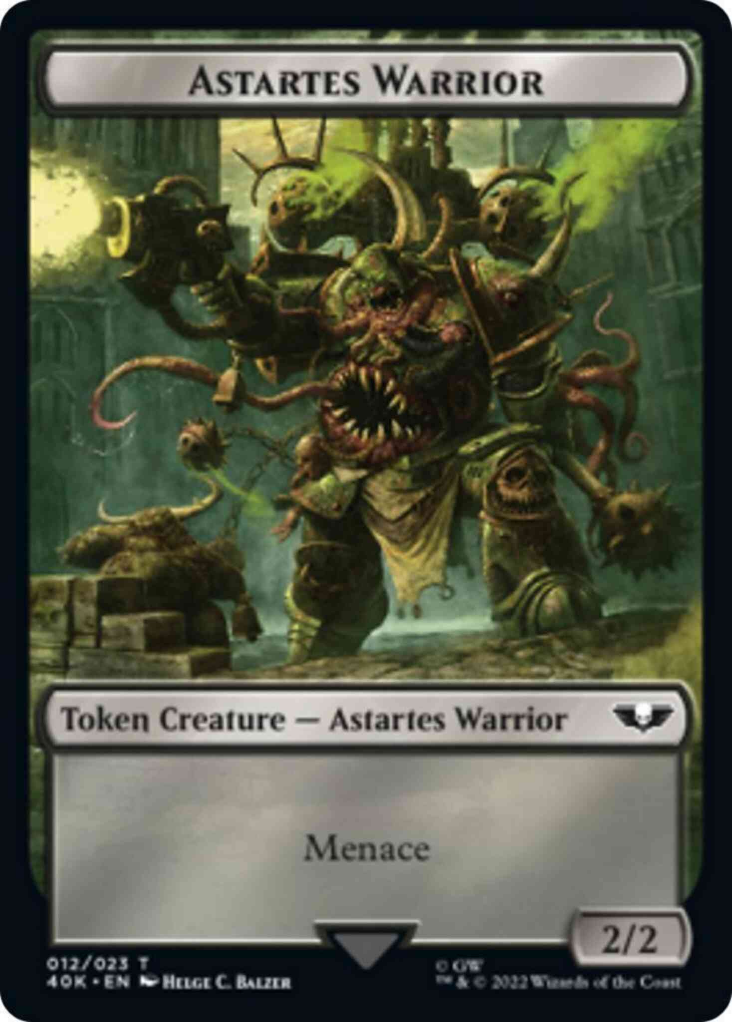 Astartes Warrior Token (12) // Spawn Token (16) [Universes Beyond: Warhammer 40,000: Tokens] [Non-Foil]