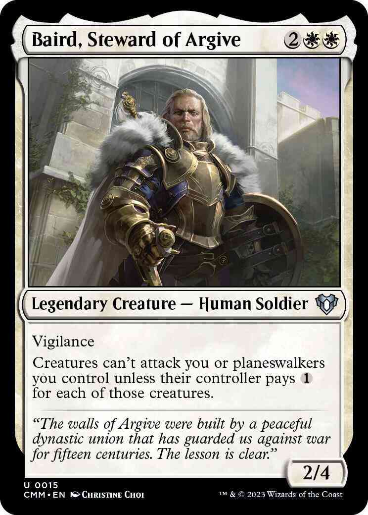 Baird, Steward of Argive [15] [Commander Masters] [Non-Foil]