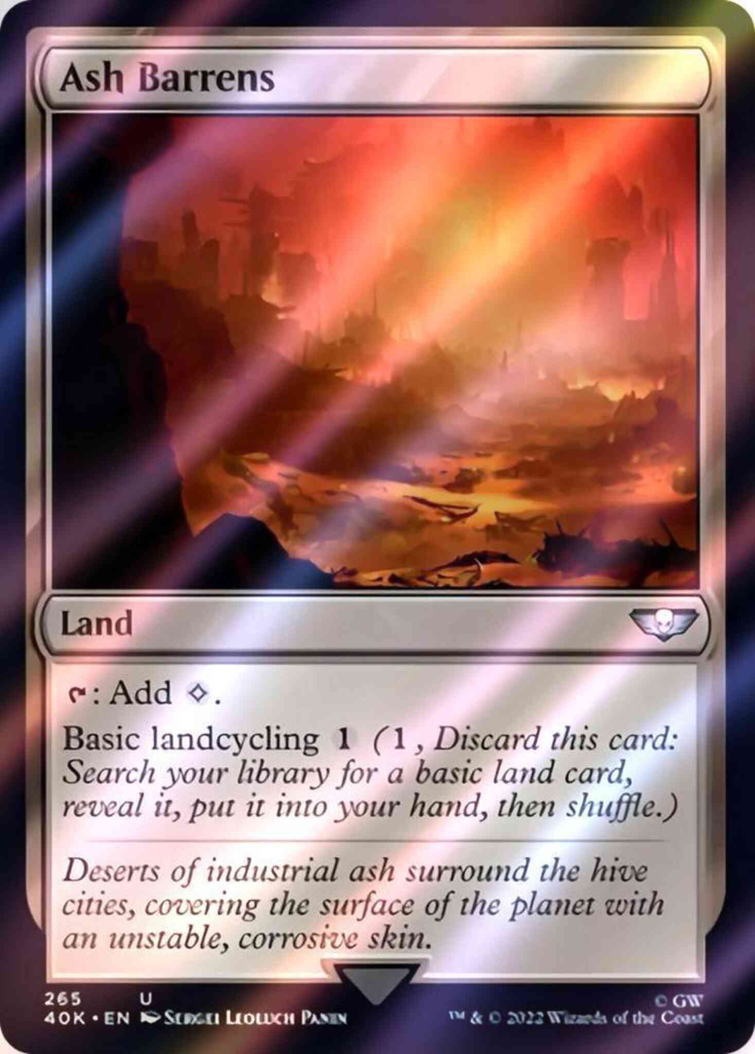 Ash Barrens [265] [Universes Beyond: Warhammer 40,000] [Surge Foil]