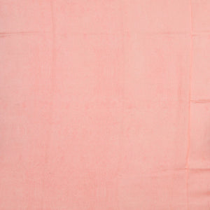 Light Peach Handloom Chanderi Cotton Saree With Printed Floral Motif