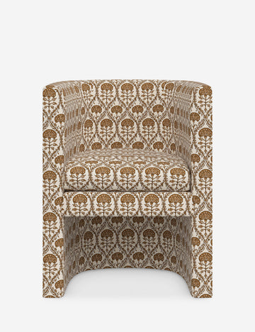 Ochre Blockprint Floral