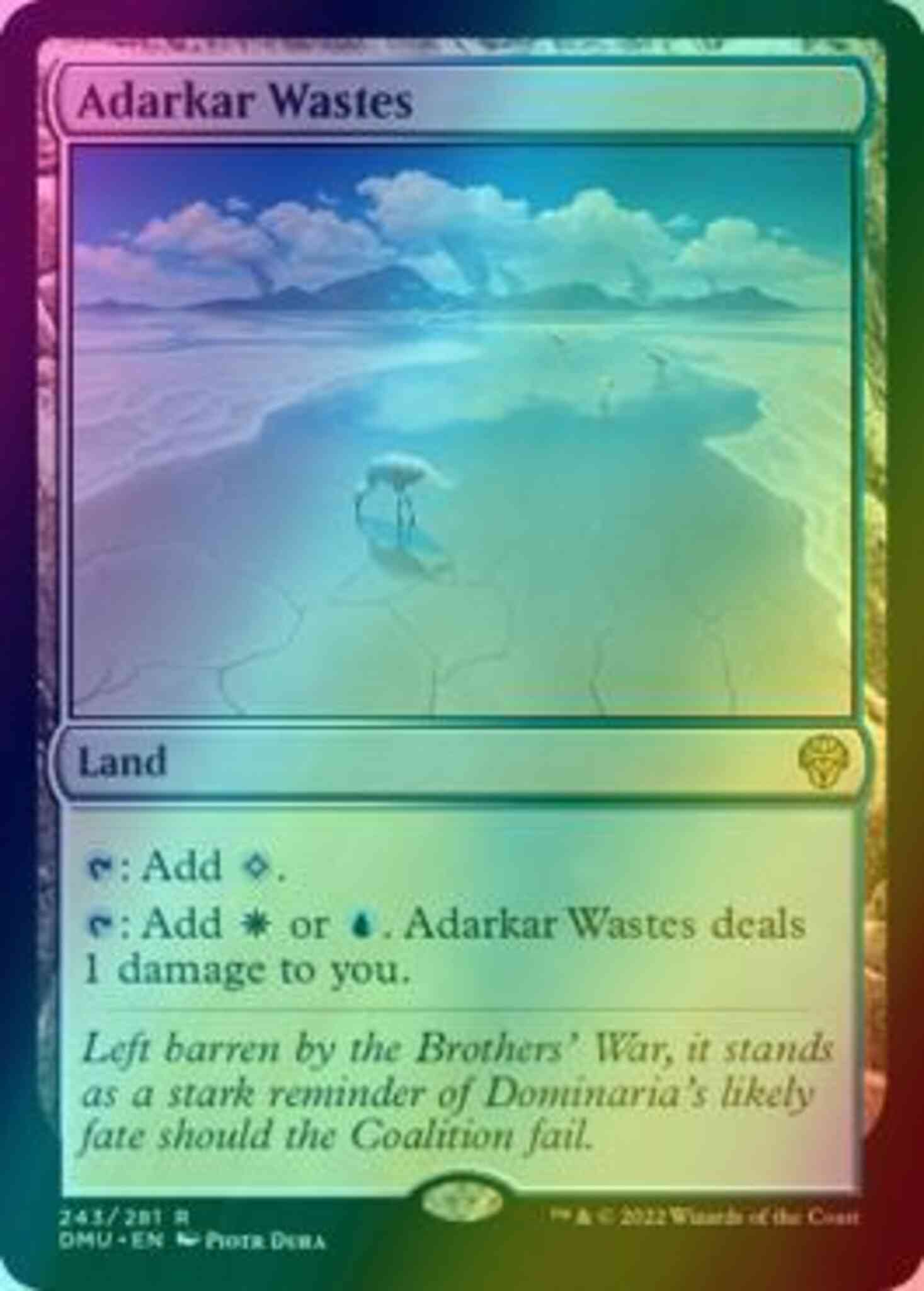 Adarkar Wastes [243] [Dominaria United] [Foil]