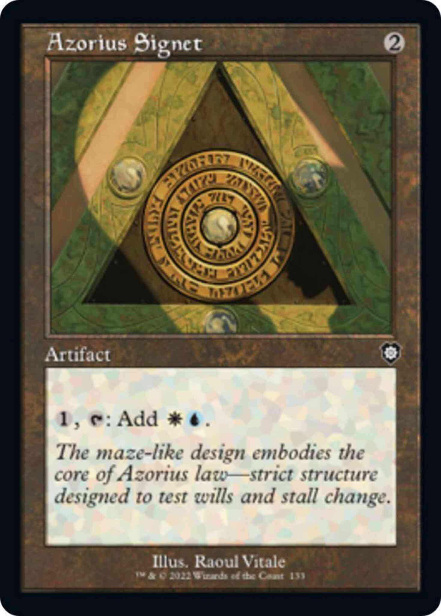 Azorius Signet [133] [Retro Frame] [The Brothers' War: Commander] [Non-Foil]