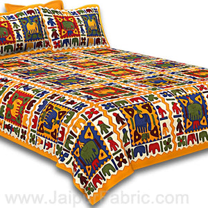 COMBO114 Beautiful Multicolor 4 Bedsheet + 8 Pillow Cover