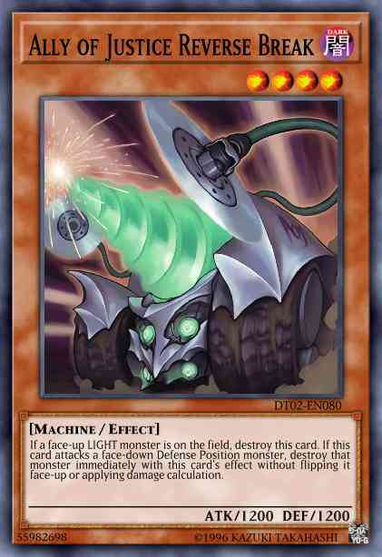 Ally of Justice Reverse Break - DT02-EN080 - Duel Terminal Rare Parallel Rare - Duel Terminal