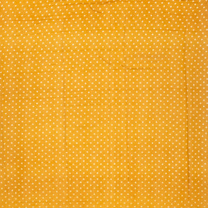 Mustard Woven Jaipur Cotton Saree With Printed Meena Floral Motifs