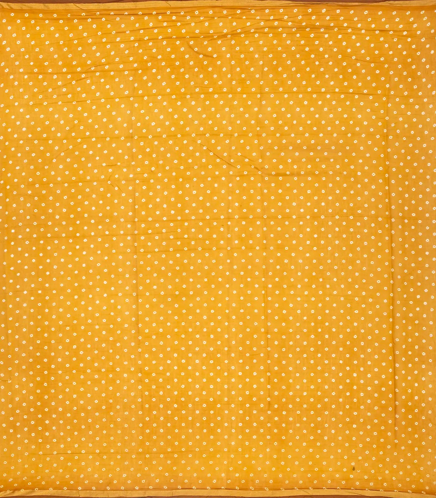 Mustard Woven Jaipur Cotton Saree With Printed Meena Floral Motifs