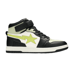 A Bathing Ape Block Sta Hi Black Lime