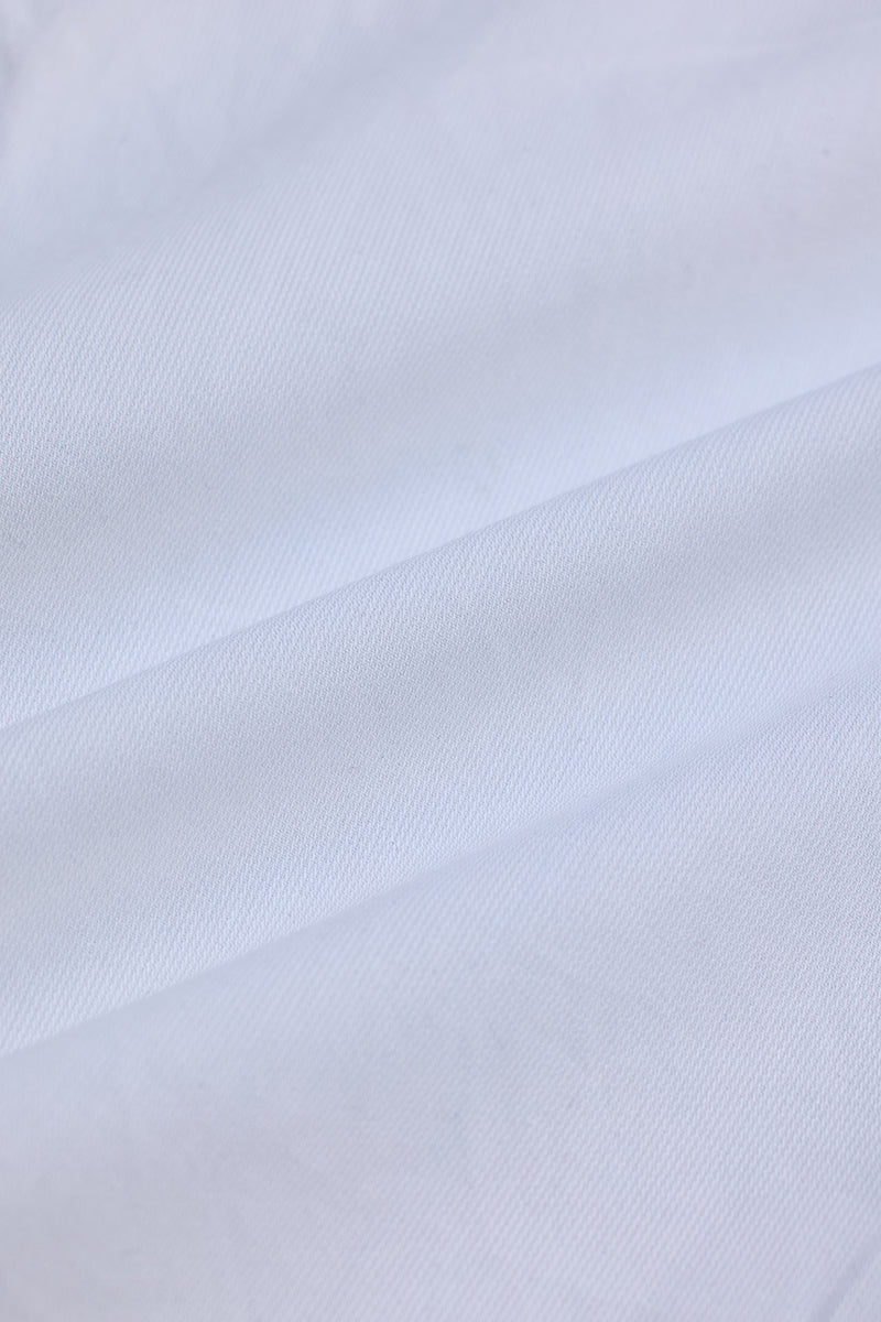 White Mandarin Shirt