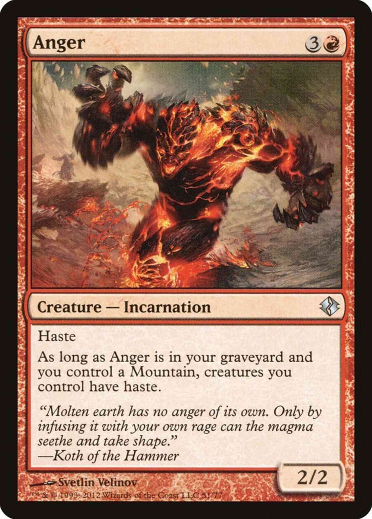 Anger [51] [Duel Decks Venser vs Koth] [Non-Foil]
