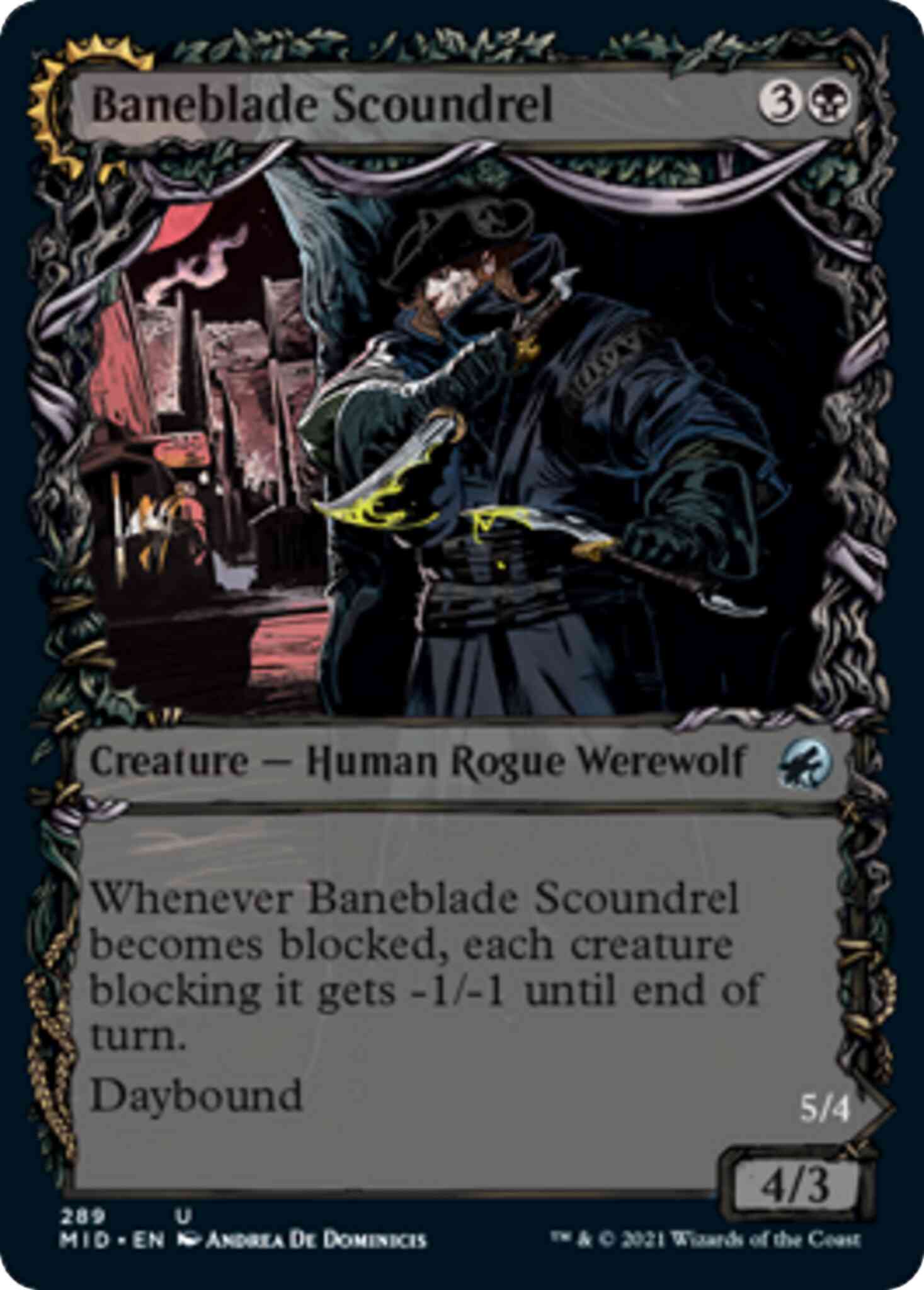 Baneblade Scoundrel // Baneclaw Marauder [289] [Equinox Showcase] [Innistrad: Midnight Hunt] [Non-Foil]