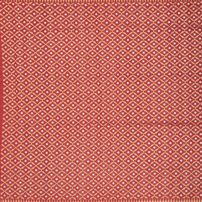 Crimson Handwoven Banarasi Silk Saree With Floral Motifs