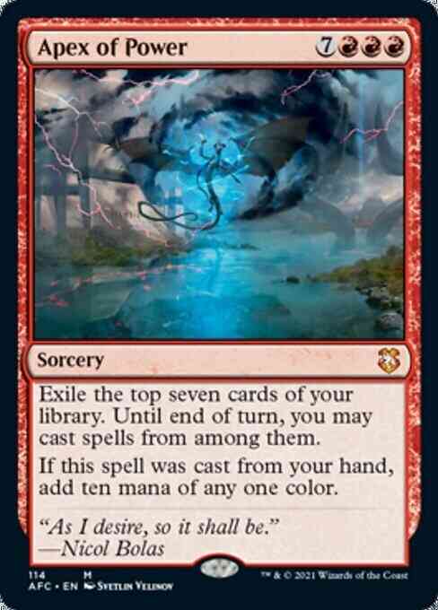 Apex of Power [114] [Adventures in the Forgotten Realms Commander] [Non-Foil]