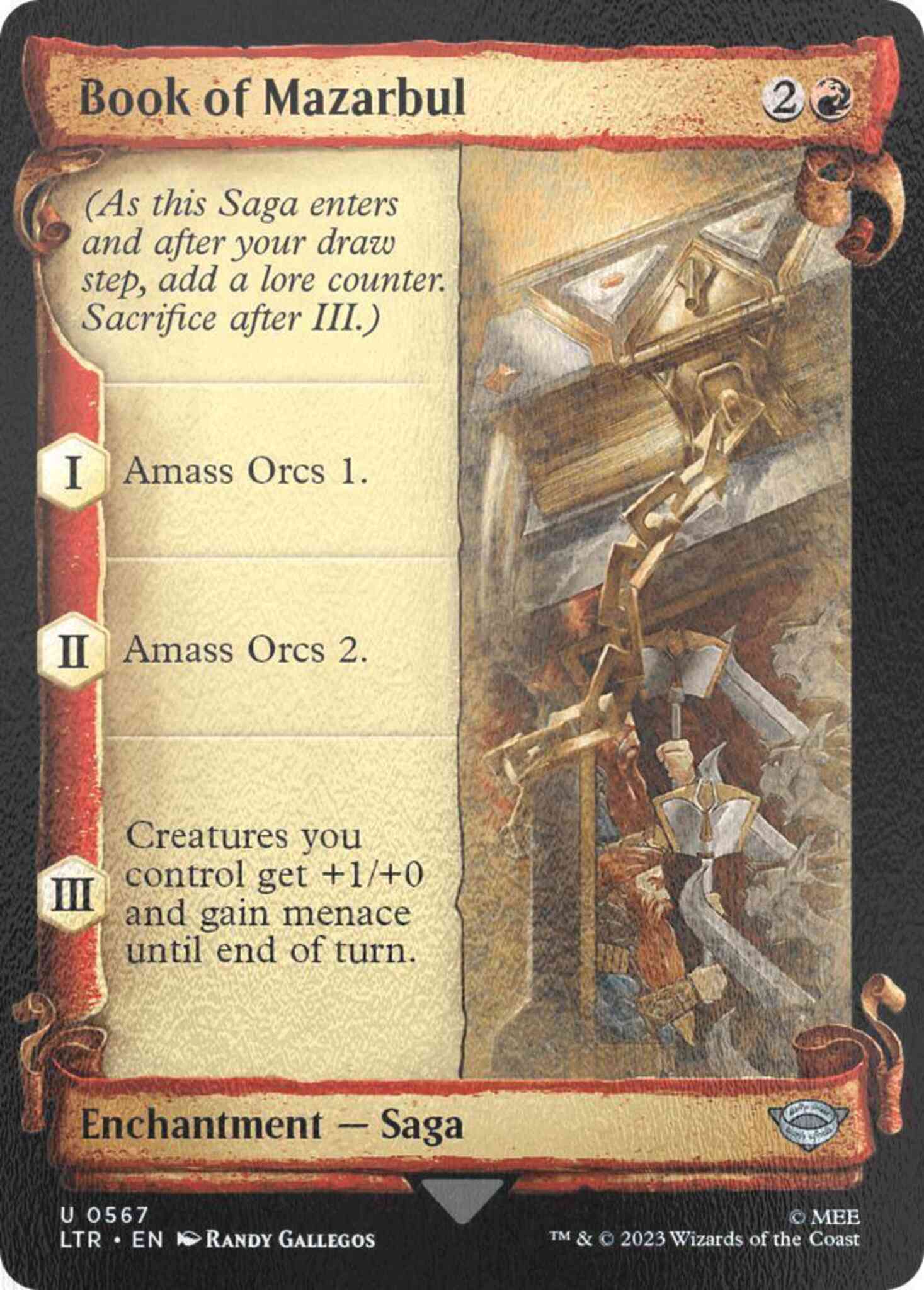 Book of Mazarbul [567] [Scrolls Showcase] [The Lord of the Rings: Tales of Middle-earth] [Silver Foil]