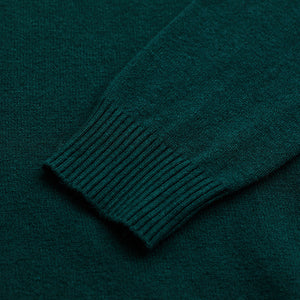 Dark Green Knitted Sweatshirt