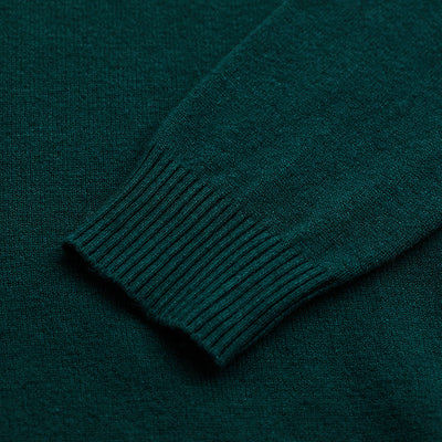 Dark Green Knitted Sweatshirt