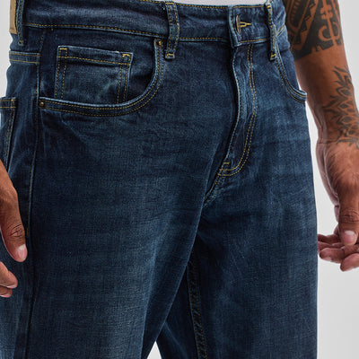 Dark Blue Bootcut Jeans