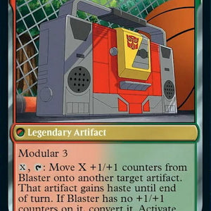 Blaster, Combat DJ // Blaster, Morale Booster [8] [Universes Beyond: Transformers] [Non-Foil]