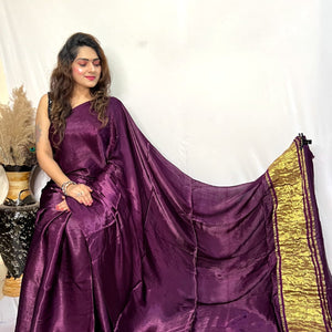 Modal Silk Lagdi Zari Pallu Saree