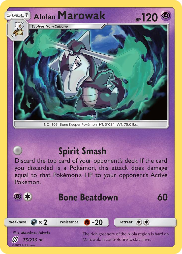 Alolan Marowak - 75/236 - Rare