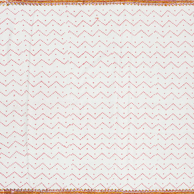 White Woven Jaipur Cotton Saree Printed With Mustard Floral  Motifs