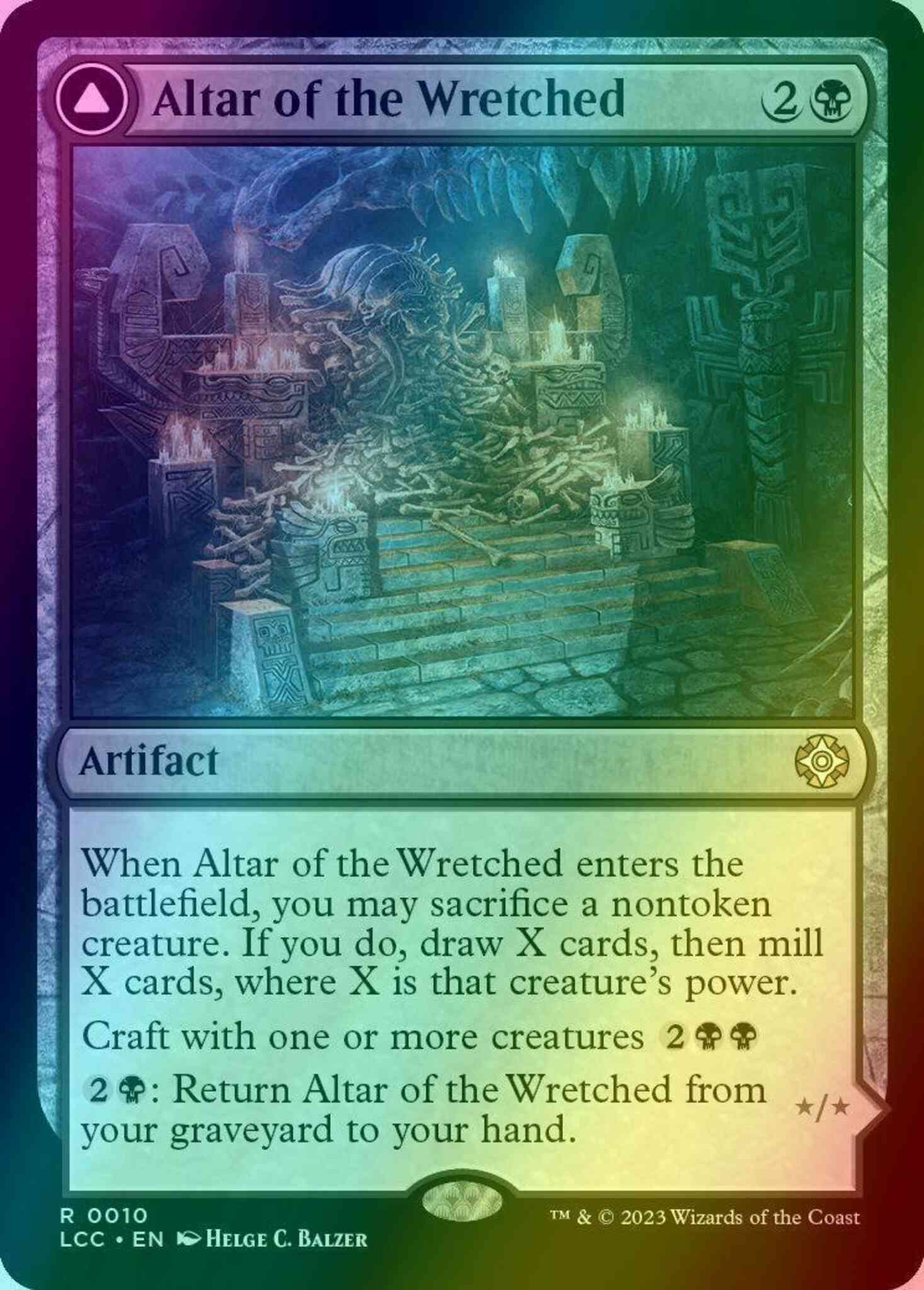 Altar of the Wretched // Wretched Bonemass [10] [The Lost Caverns of Ixalan: Commander] [Foil]