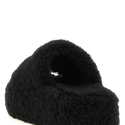 Balenciaga Furry Platform Slides