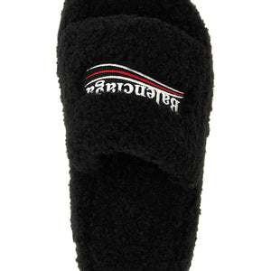 Balenciaga Furry Platform Slides