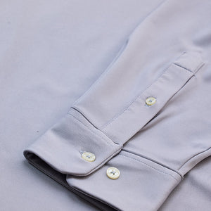 Grey Regular Fit Stretch Shirt